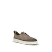Beige Calf Leather Bos Taurus Low Top Sneakers