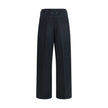 Black Cotton Casual Pants