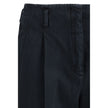 Black Cotton Casual Pants