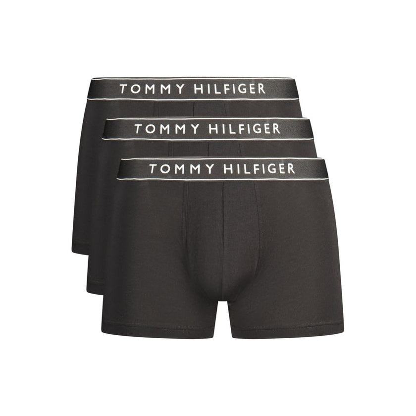 Black Cotton Men's Boxer Short