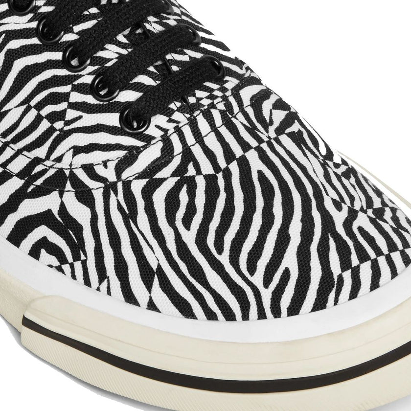 Black Canvas Low Top Sneakers