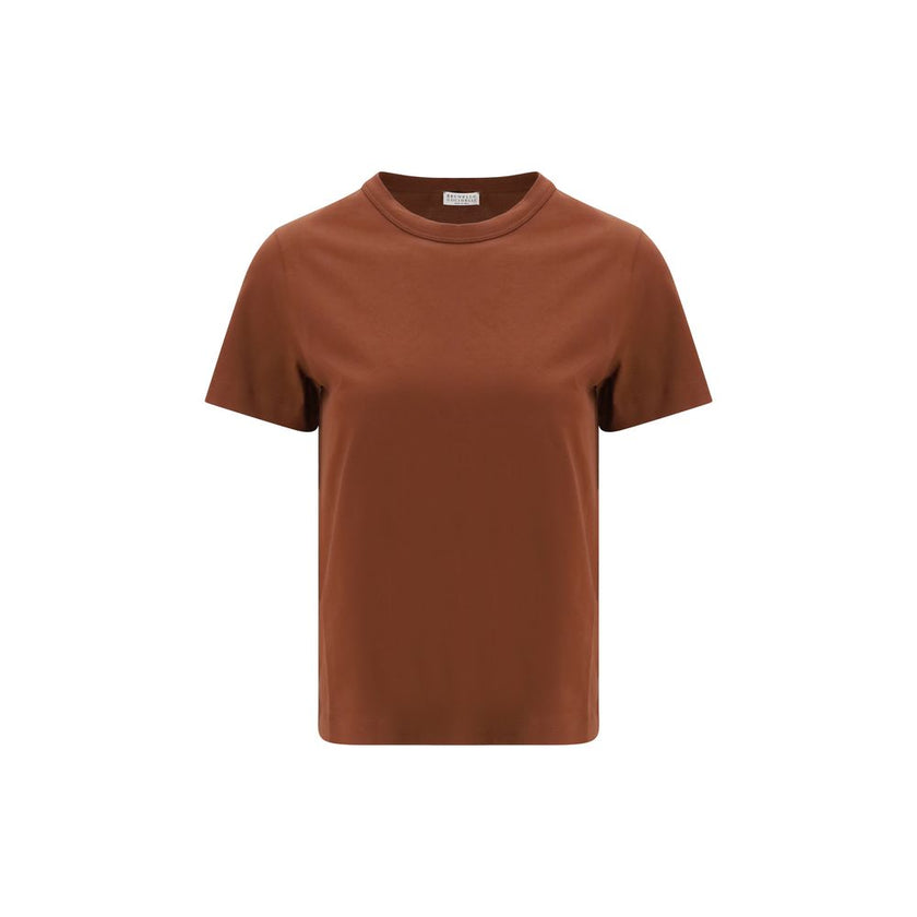 Brown Cotton T-Shirt