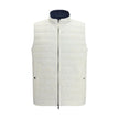White Polyamide Sleveless Jacket