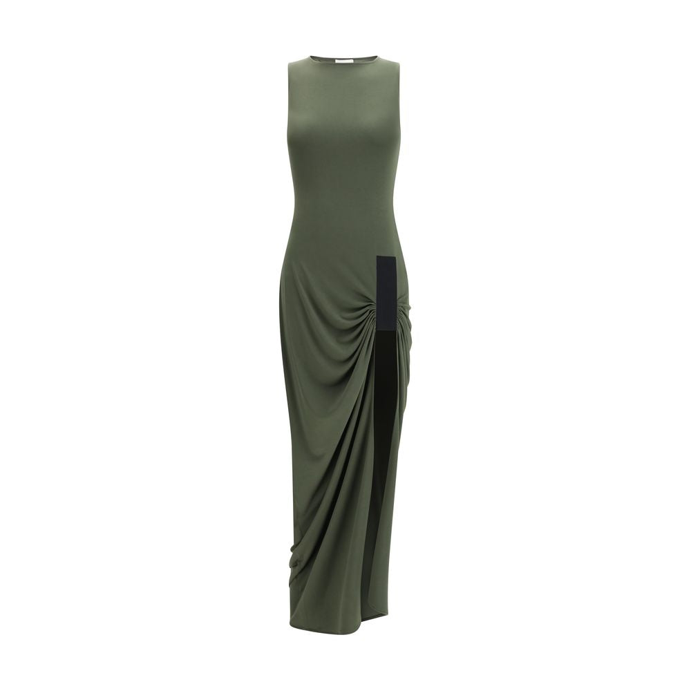 Bicolor Polyester Casual Dress