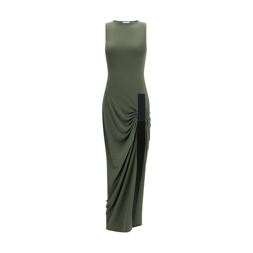 Bicolor Polyester Casual Dress