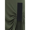 Bicolor Polyester Casual Dress