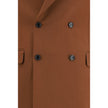 Brown Cotton Two-Piece Suit