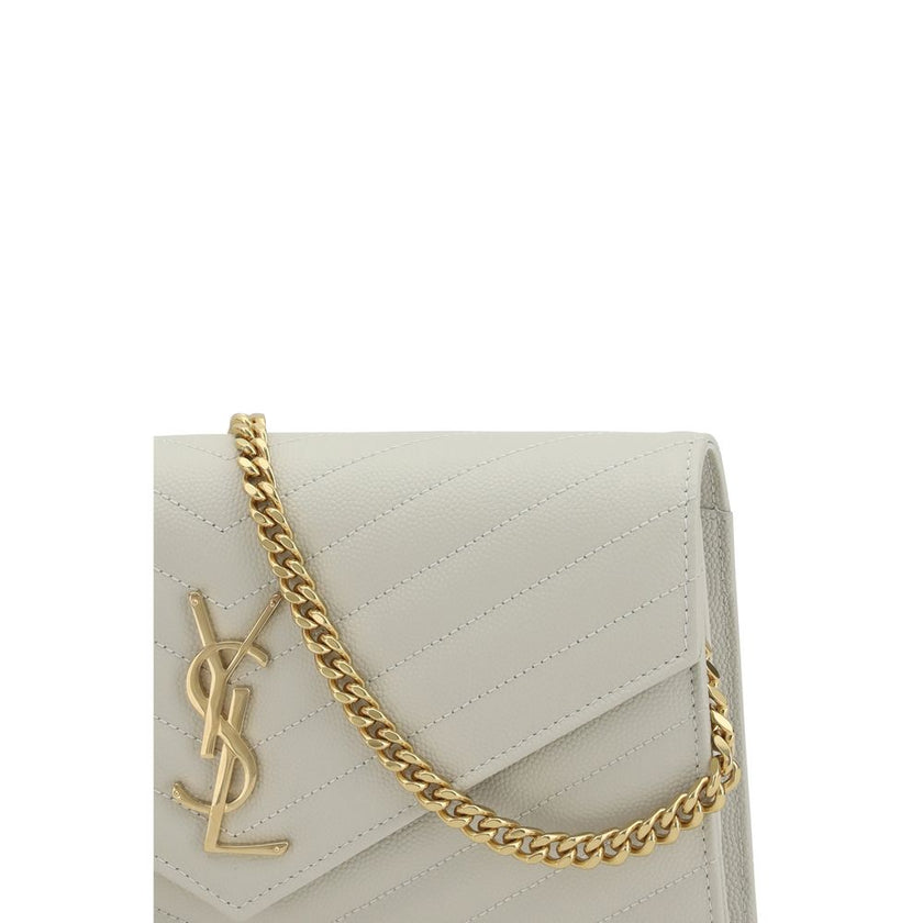 White Calf Leather Bos Taurus Shoulder Bag
