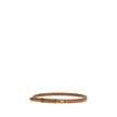 Beige Calf Leather Bos Taurus Thin Belt