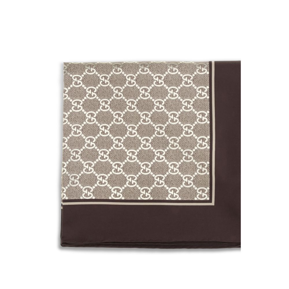 Beige Silk Scarf