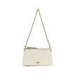 Beige Calf Leather Bos Taurus Shoulder Bag