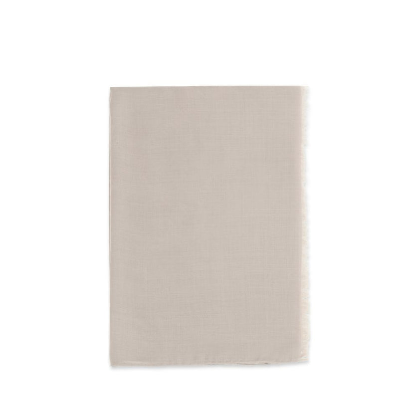 Beige Silk Scarf