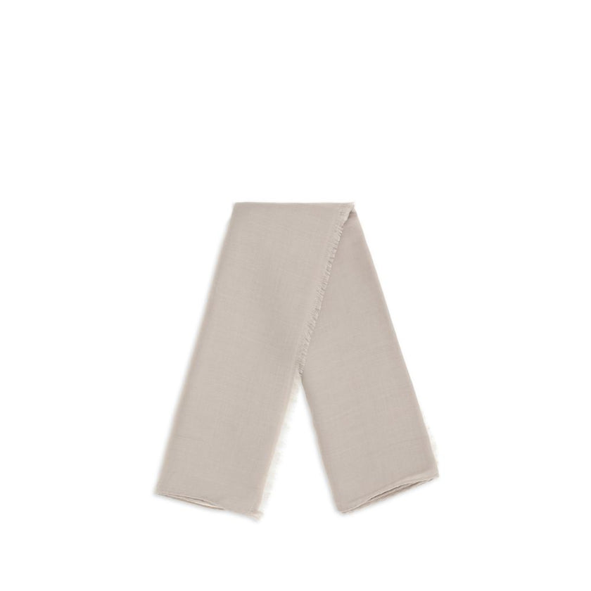 Beige Silk Scarf