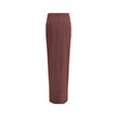 Brown Silk Midi Skirt