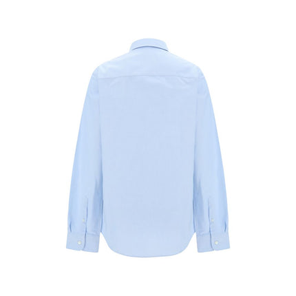 Blue Cotton Dress Shirt