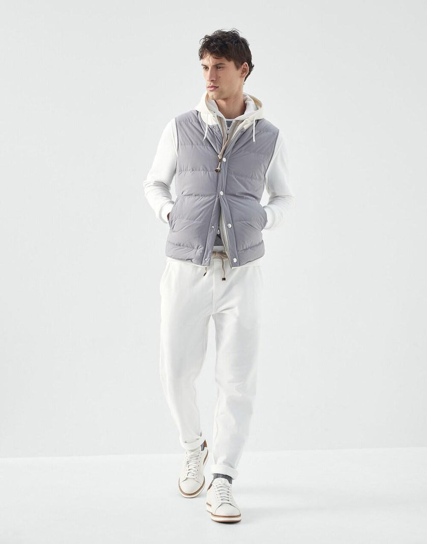 Gray Silk T-Shirt