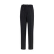 Black Viscose Casual Pants
