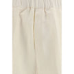 Beige Viscose Casual Pants