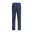 Blue Tencel Casual Pants