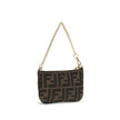 Brown Polyester Shoulder Bag