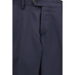 Blue Fleece Wool Two-Piece Suit