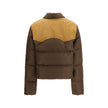 Brown Recycled Polyester Full-Length Jacket