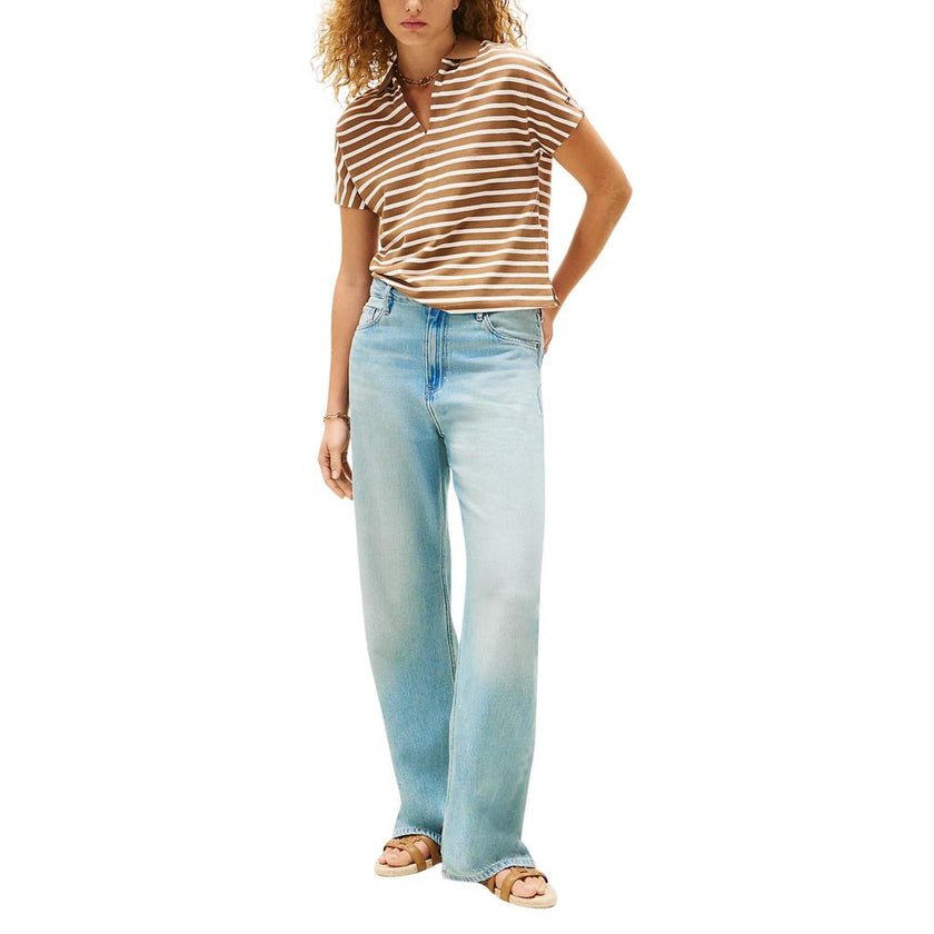 Brown Lyocell T-Shirt