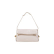 Beige Polyethylene Clutch Bag