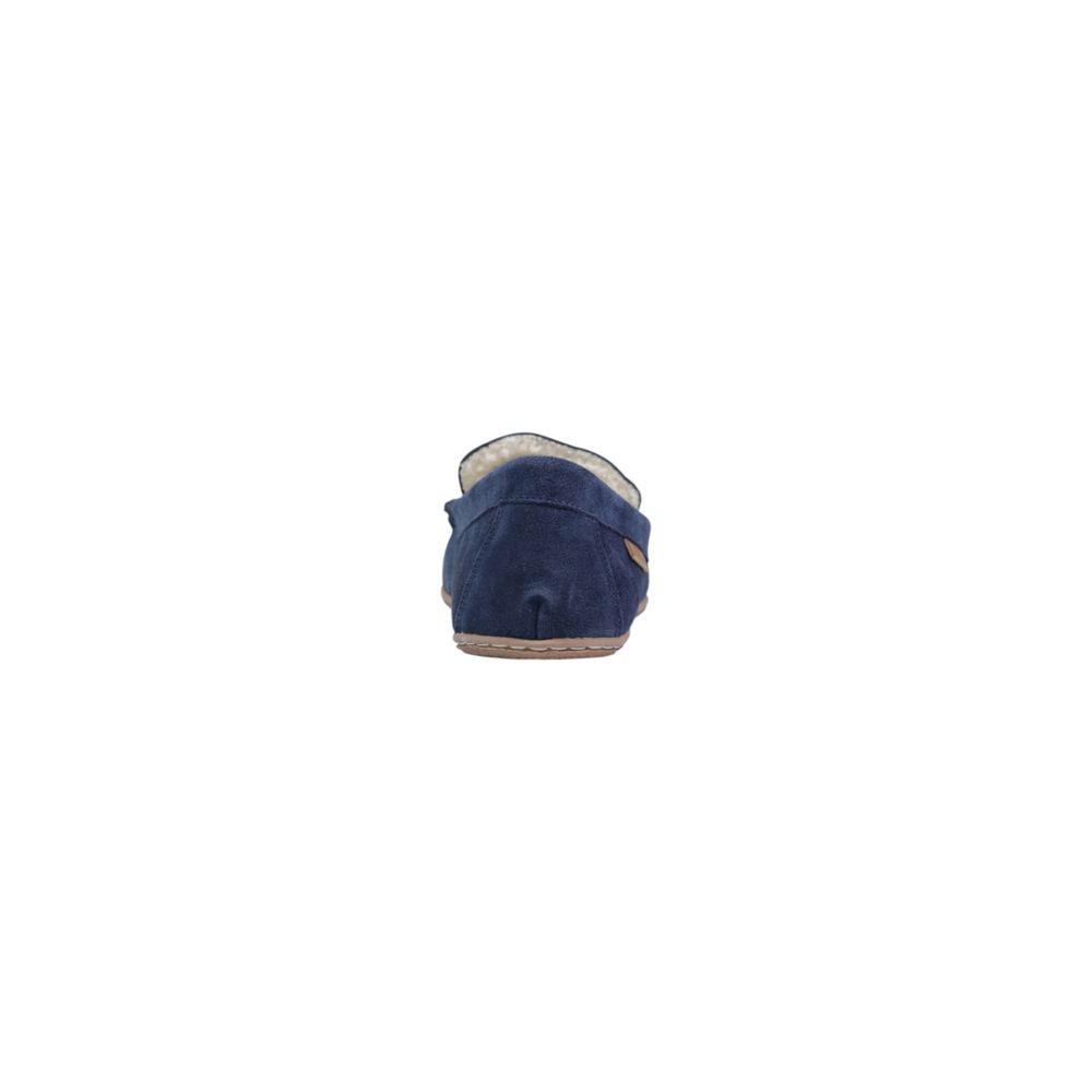 Blue Suede Leather Slippers