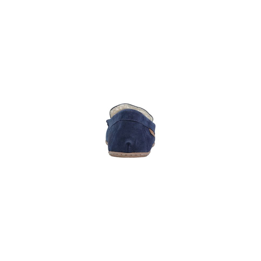 Blue Suede Leather Slippers