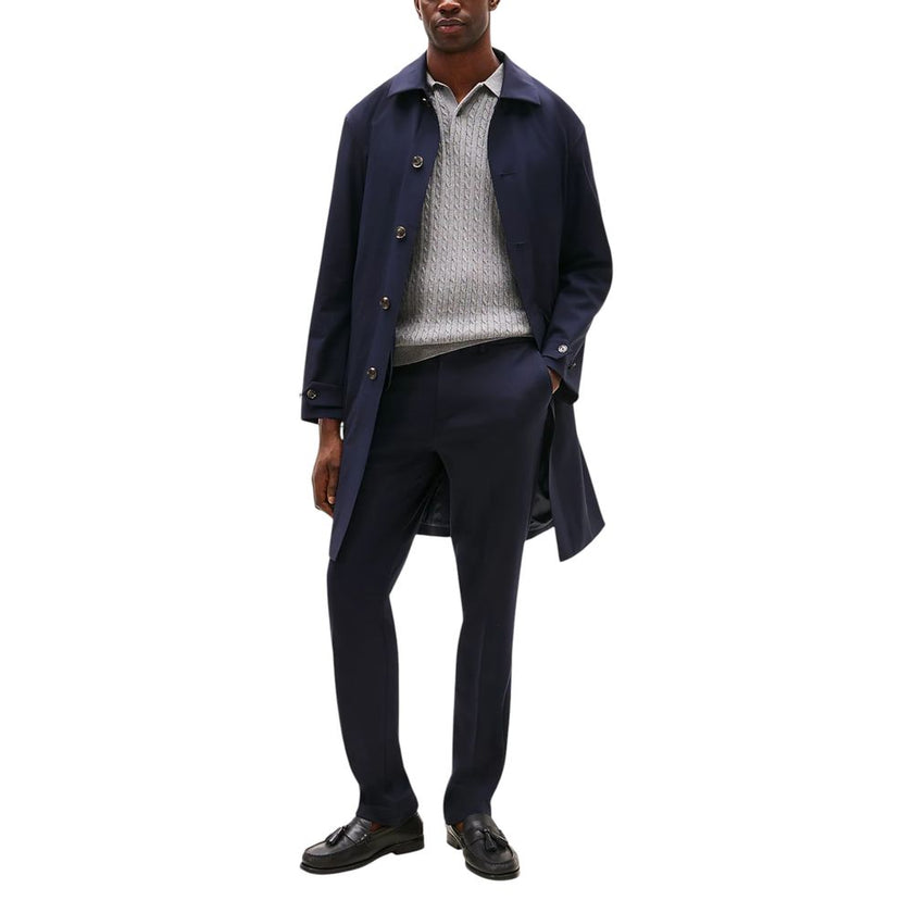 Blue Recycled Polyester Dress Pants