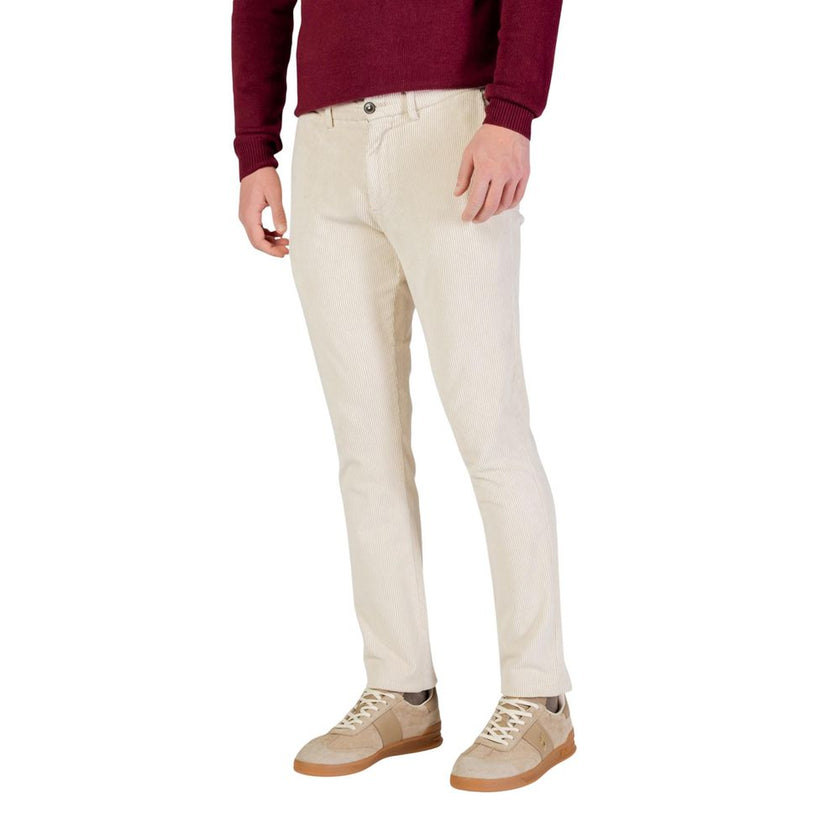 Beige Cotton Pants