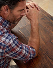 Bicolor Linen Pattern Shirt
