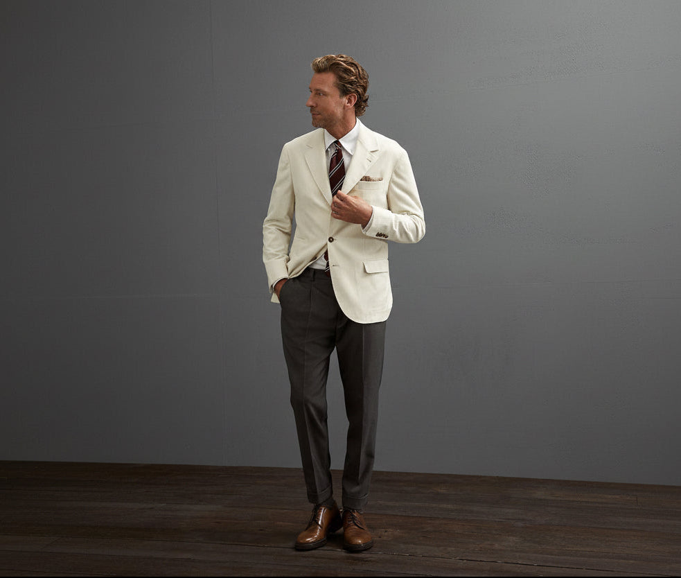 White Cotton Blazer