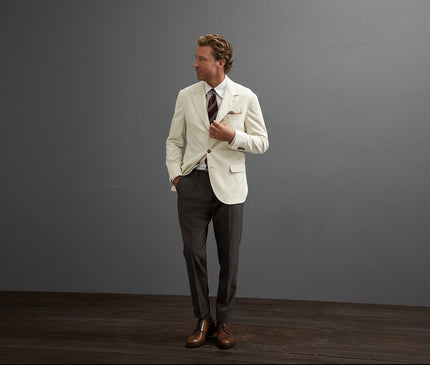 White Cotton Blazer