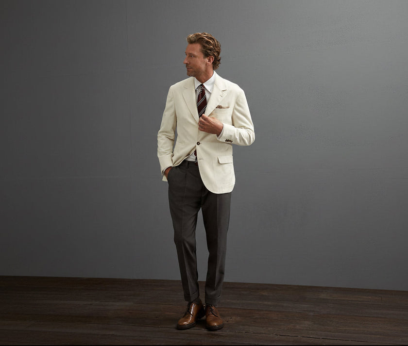 White Cotton Blazer