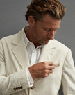 White Cotton Blazer