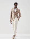 Brown Linen Jackets And Coat