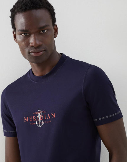 Blue Cotton T-Shirt