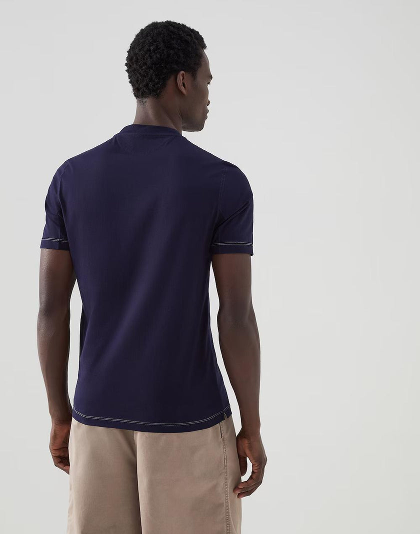 Blue Cotton T-Shirt