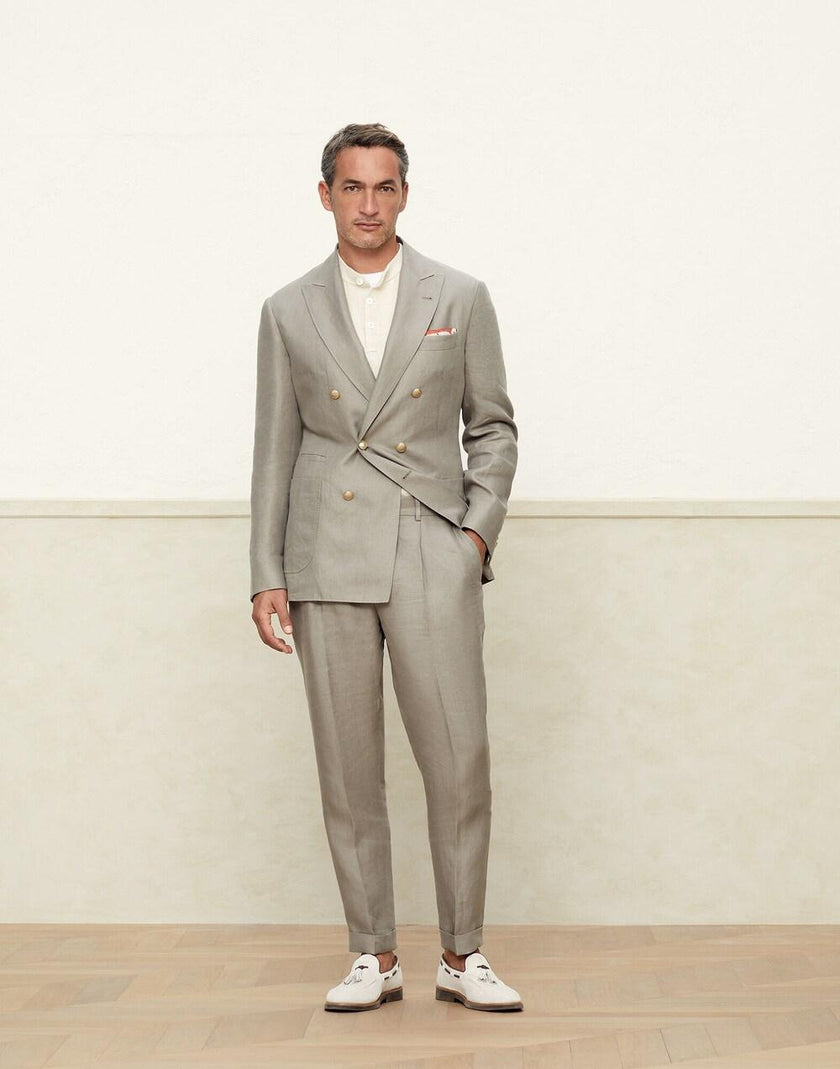 Green Linen Blazer