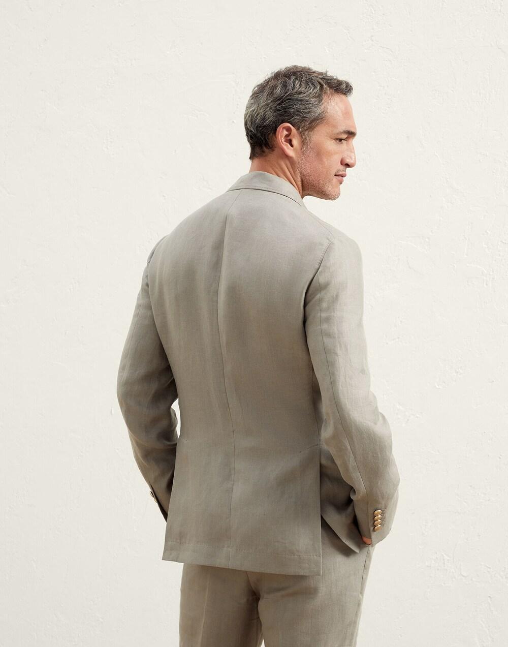 Green Linen Blazer