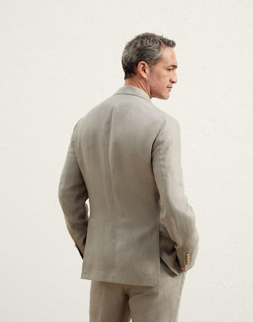 Green Linen Blazer