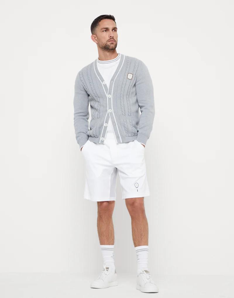 White Cotton Shorts
