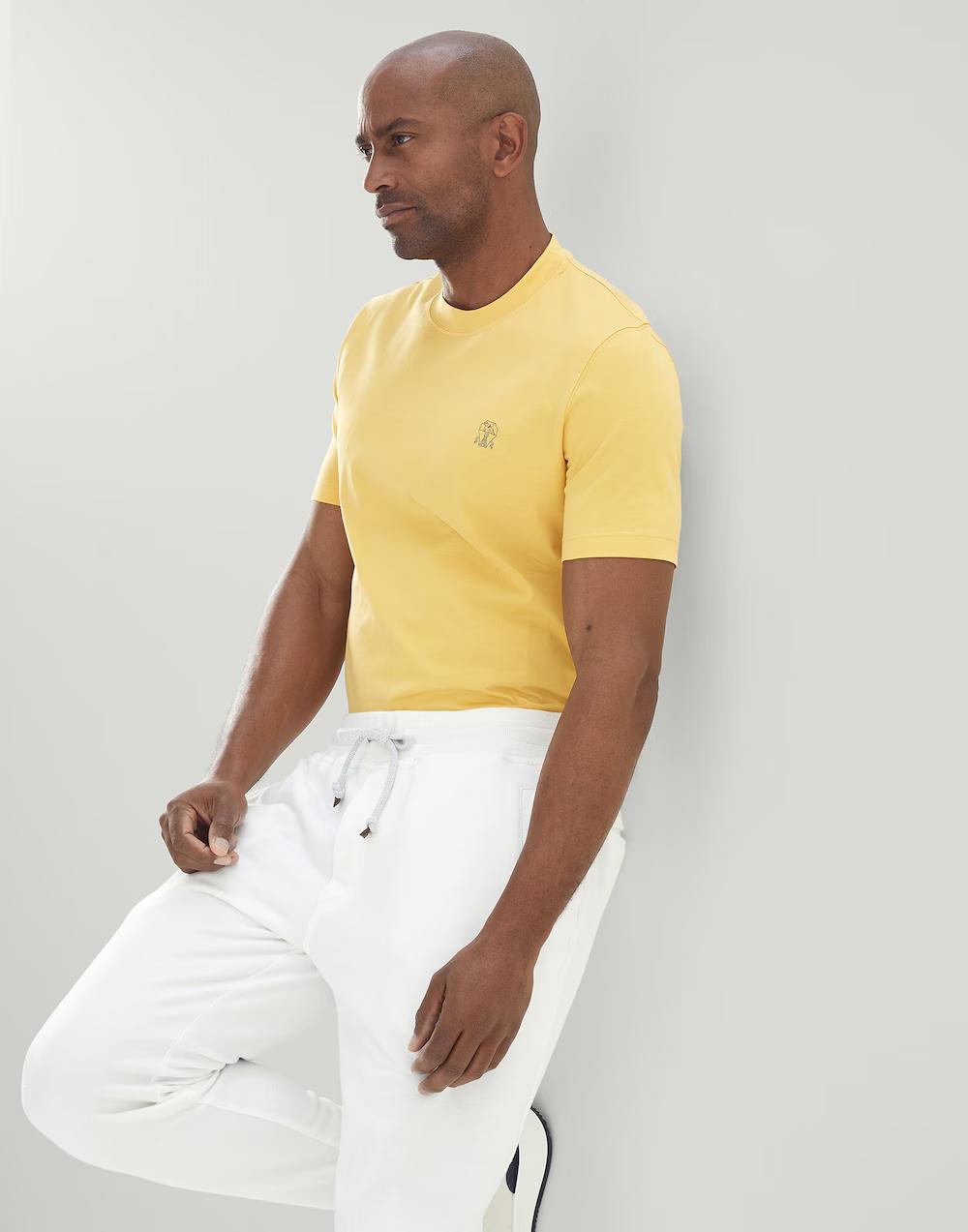 Bicolor Cotton T-Shirt