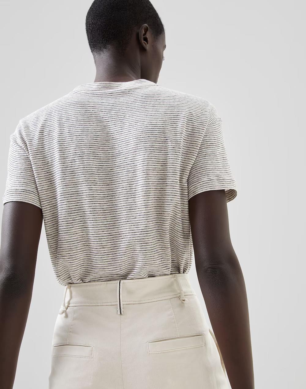 White Cotton Casual Pants