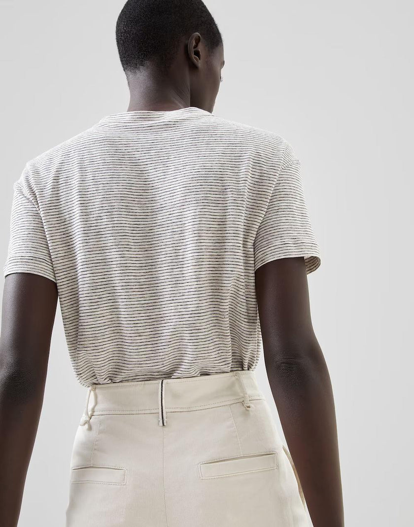 White Cotton Casual Pants