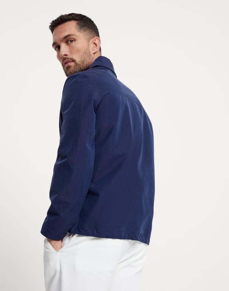 Bicolor Linen Coat