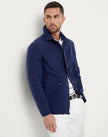 Bicolor Linen Coat