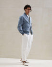 Blue Cotton Bomber